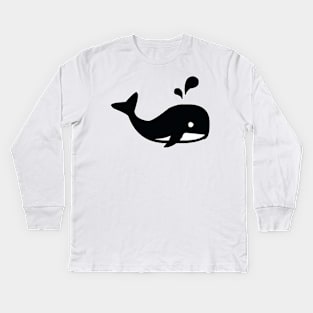 Cute Orca Sea Panda For Kids Kids Long Sleeve T-Shirt